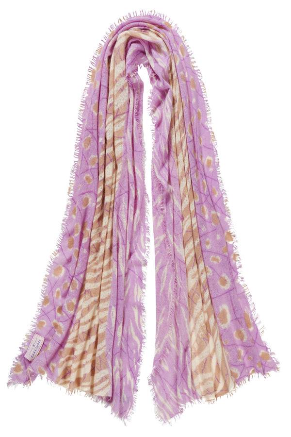 Pur Schoen Schal Tansania Flieder