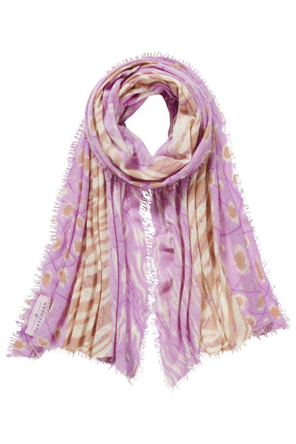 Pur Schoen Schal Tansania Flieder