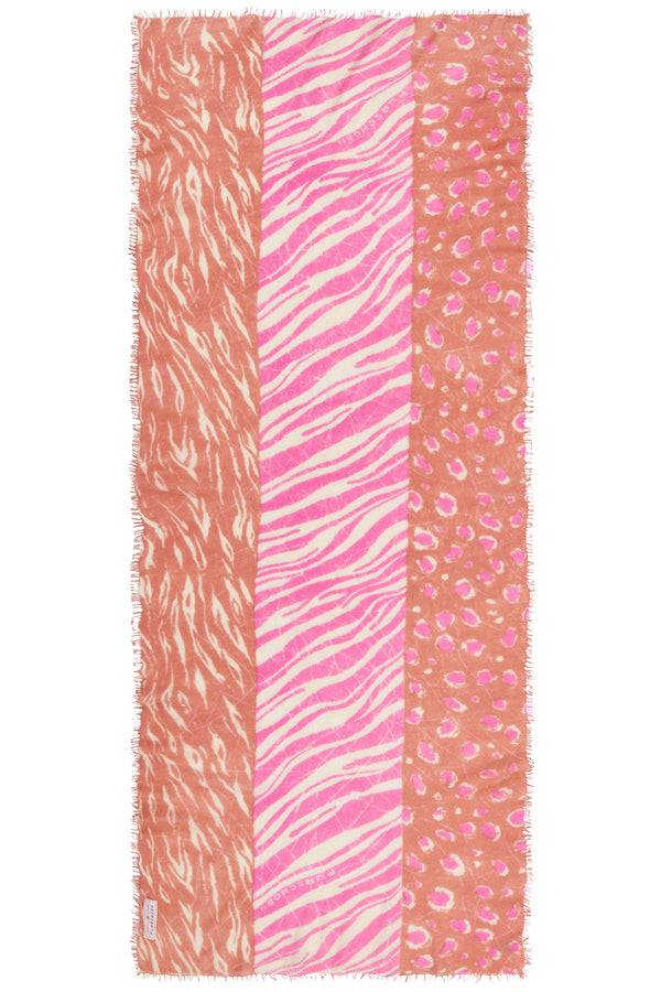 Pur Schoen Schal Tansania Papaya