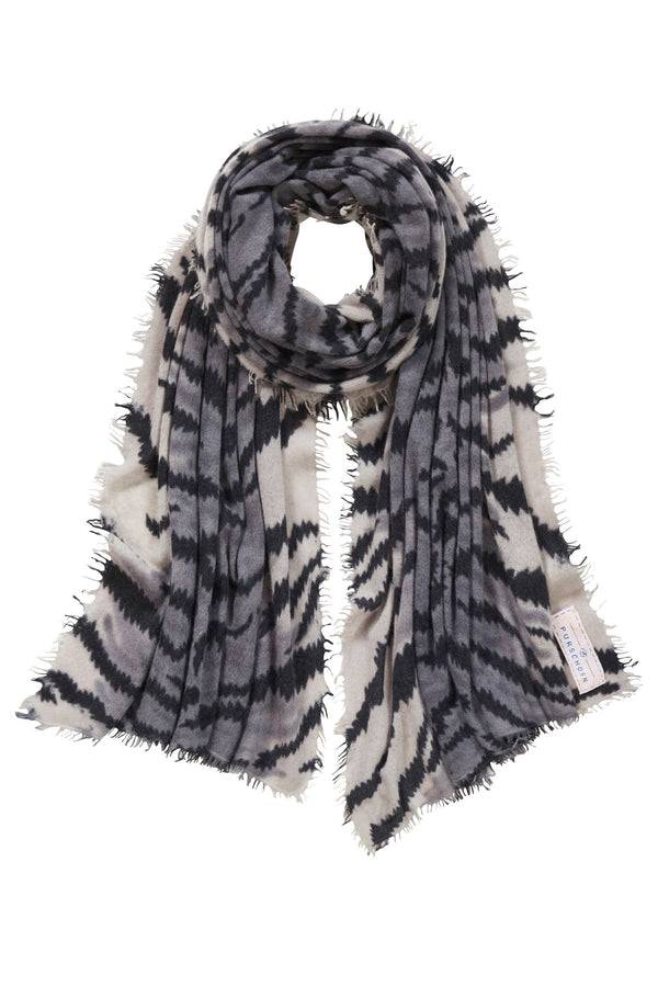 Pur Schoen Schal Tiger Black