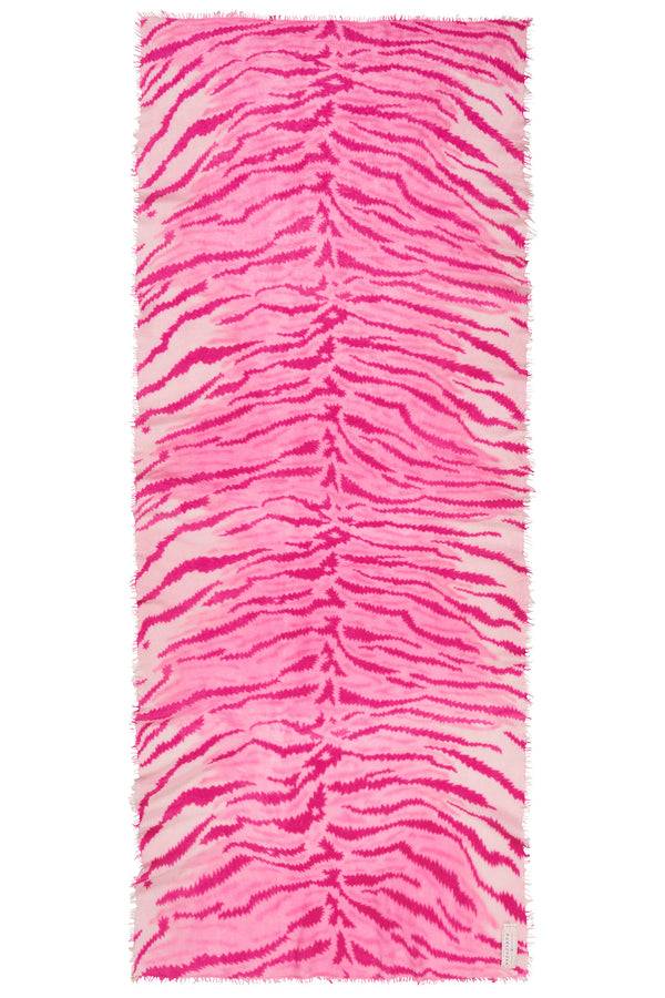 Pur Schoen Schal Tiger Pink