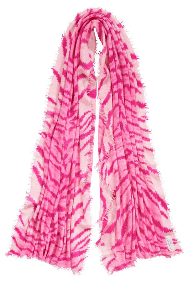 Pur Schoen Schal Tiger Pink