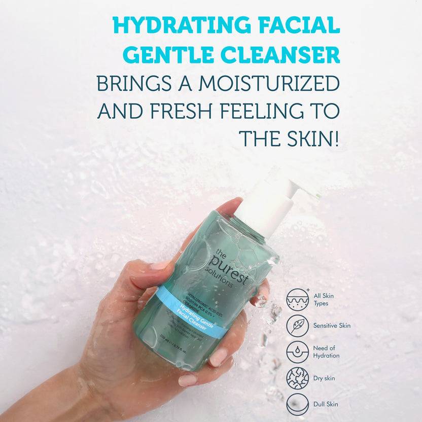 The Purest Solutions 0,5% Hyaluronic Acid + 0,5% Sodium PCA + Ceramide Hydrating Gentle Facial Cleanser (200ml)