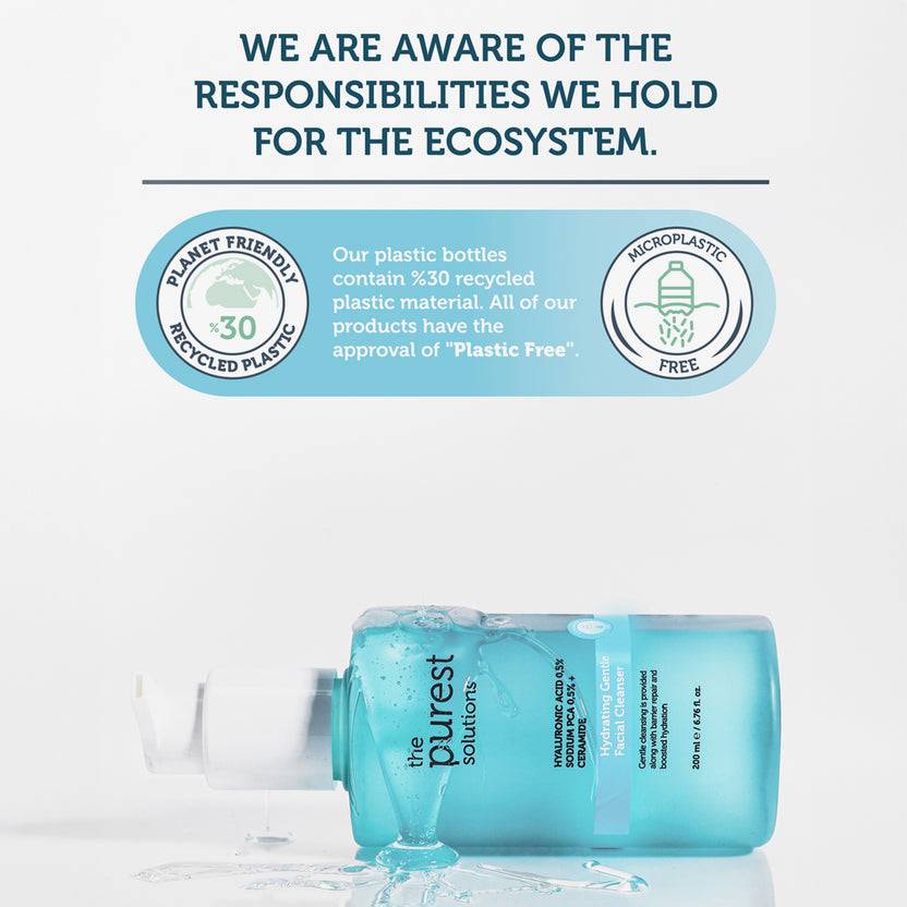 The Purest Solutions 0,5% Hyaluronic Acid + 0,5% Sodium PCA + Ceramide Hydrating Gentle Facial Cleanser (200ml)