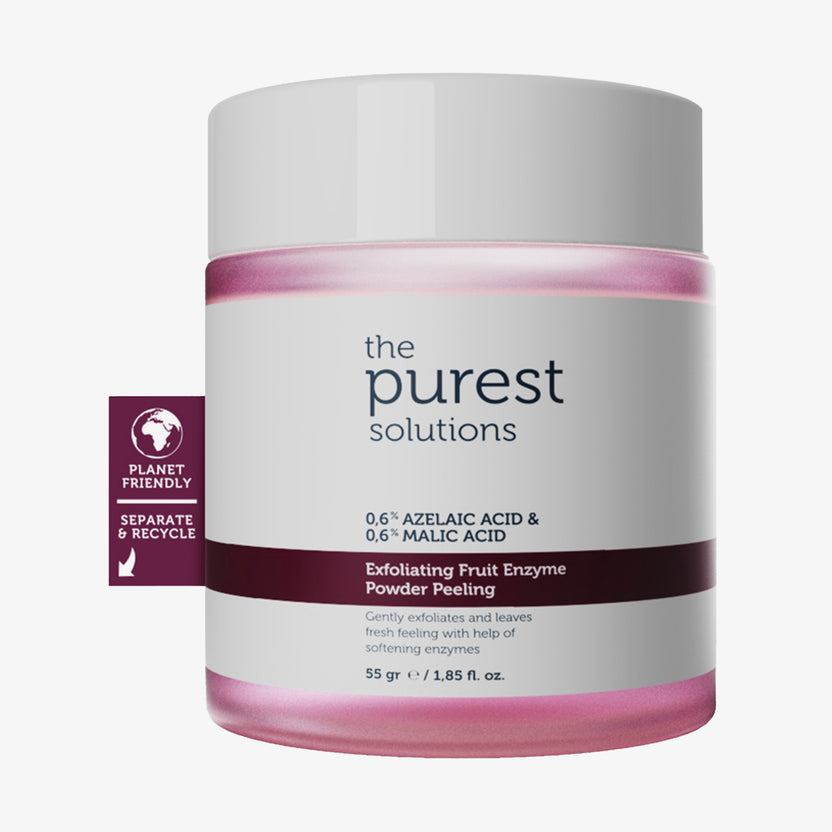 The Purest Solutions 0,6% Azelaic Acid + 0,6% Malic Acid Exfoliating Fruit Enzyme Powder Peeling (55g)