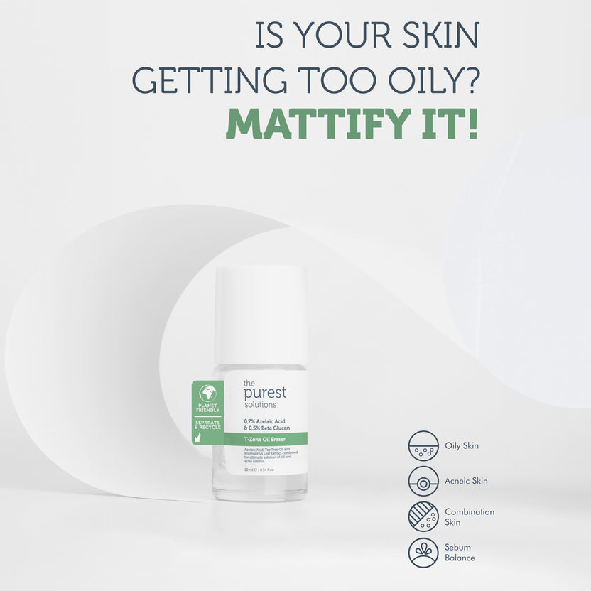 The Purest Solutions 0,7% Azelaic Acid + 0,5% Beta Glucan T-Zone Oil Eraser (10ml)