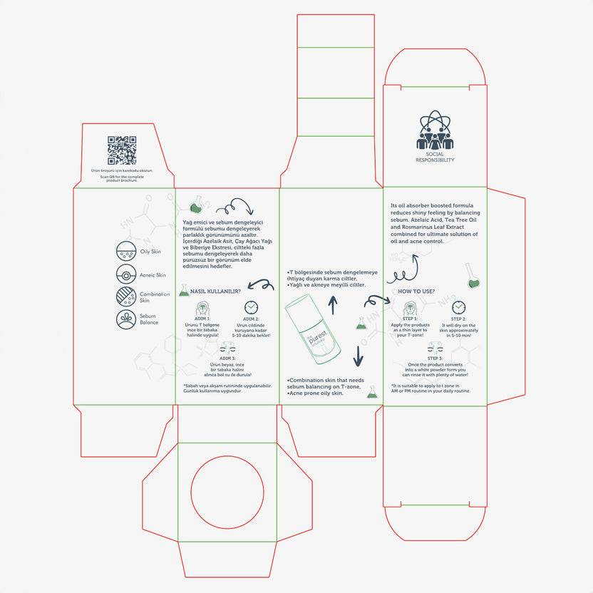The Purest Solutions 0,7% Azelaic Acid + 0,5% Beta Glucan T-Zone Oil Eraser (10ml)