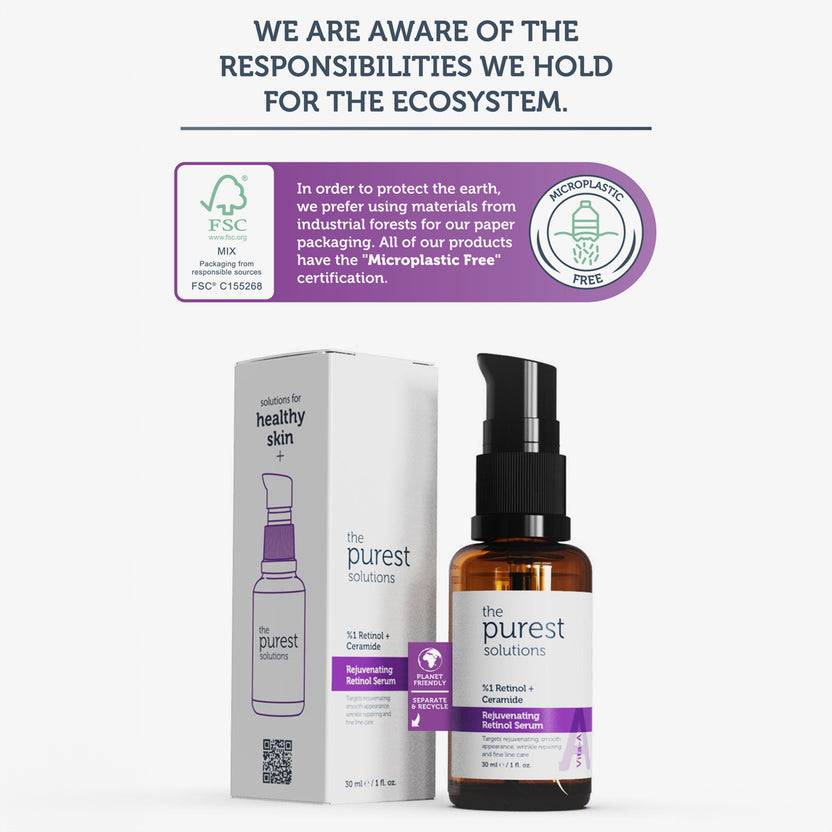 The Purest Solutions 1% Retinol + Ceramide Rejuvenating Retinol Serum (30ml)