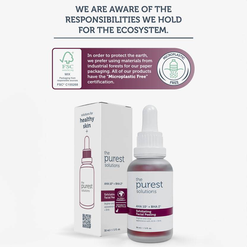 The Purest Solutions 10% AHA + 2% BHA Exfoliating Facial Peeling (30ml)