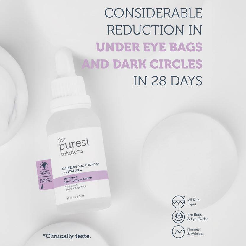 The Purest Solutions 5% Caffeine + Vitamin C Radiance Eye Contour Serum (30ml)