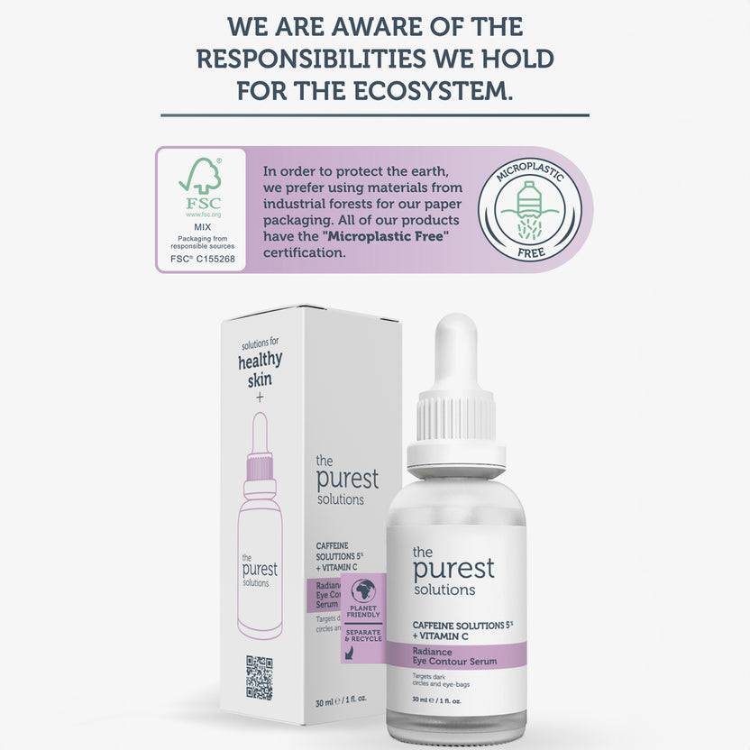 The Purest Solutions 5% Caffeine + Vitamin C Radiance Eye Contour Serum (30ml)