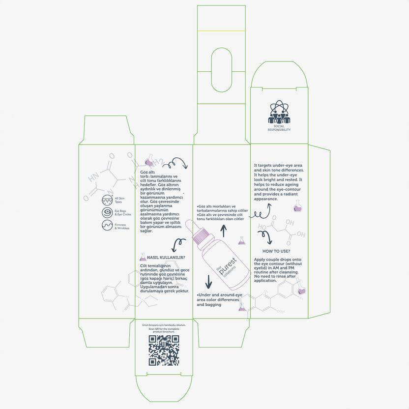 The Purest Solutions 5% Caffeine + Vitamin C Radiance Eye Contour Serum (30ml)