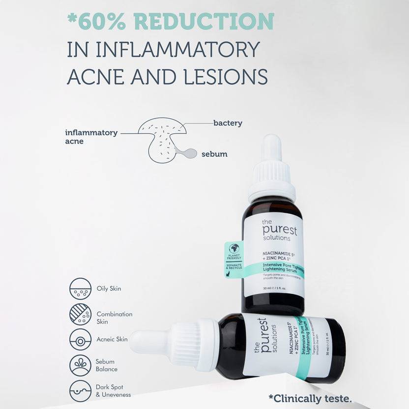 The Purest Solutions 5% Niacinamide + Zinc PCA Intensive Pore Tightening & Lightening Serum (30ml)