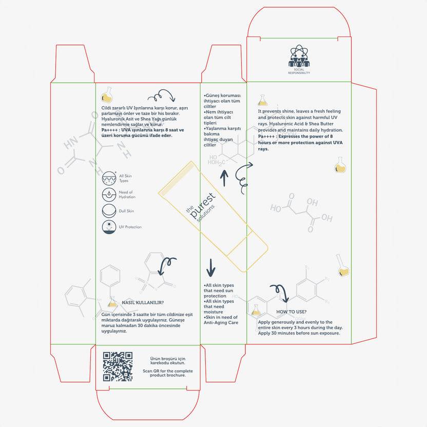 The Purest Solutions 50+ SPF Invisible UV Protection Daily Intensive Moisturizer Sunscreen (50ml)