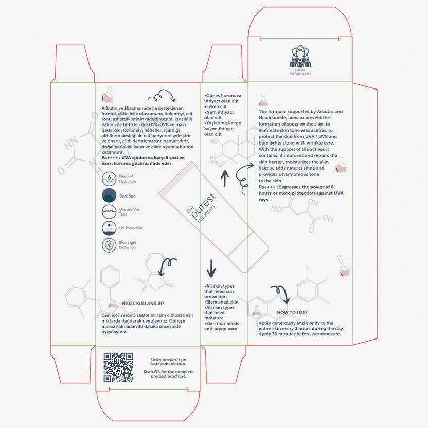 The Purest Solutions 50+ SPF UVA/UVB Blemish Defense Tinted Antioxidant Protection Suncreen (50ml)
