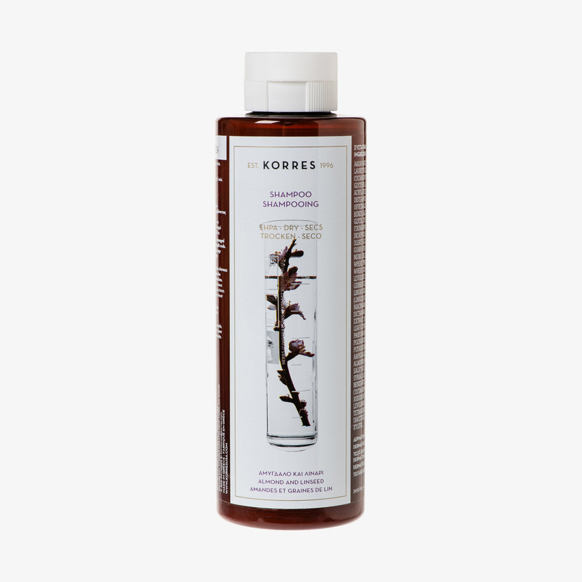 KORRES Almond & Linseed Shampoo für trockenes, strapaziertes Haar (250ml)