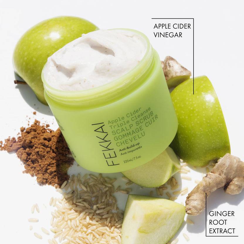 FEKKAI Apple Cider Triple Cleanse Scalp Scrub (220ml)