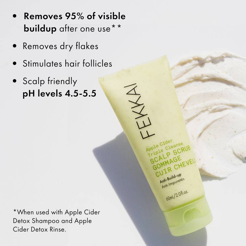 FEKKAI Apple Cider Triple Cleanse Scalp Scrub (220ml)
