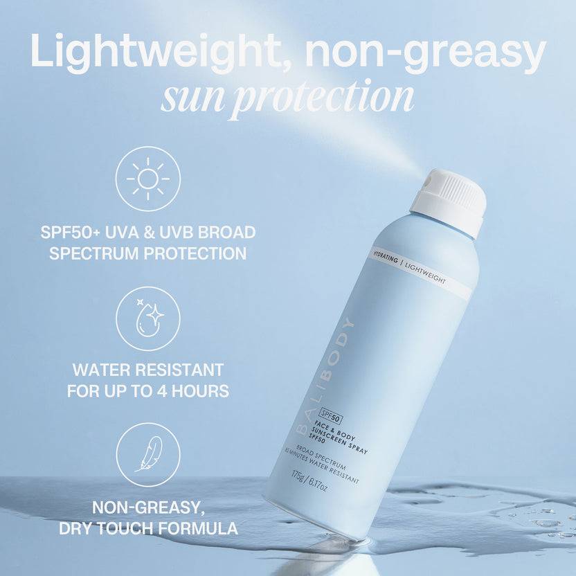 Bali Body Face & Body Sunscreen Spray SPF50+ (175g)