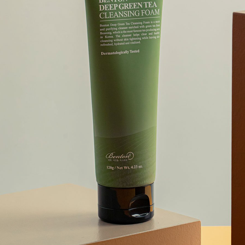 Benton Deep Green Tea Cleansing Foam (120g)