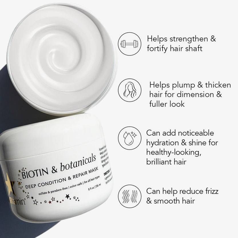 HAIRtamin Biotin & Botanicals Deep Condition & Repair Hair Mask (236ml)