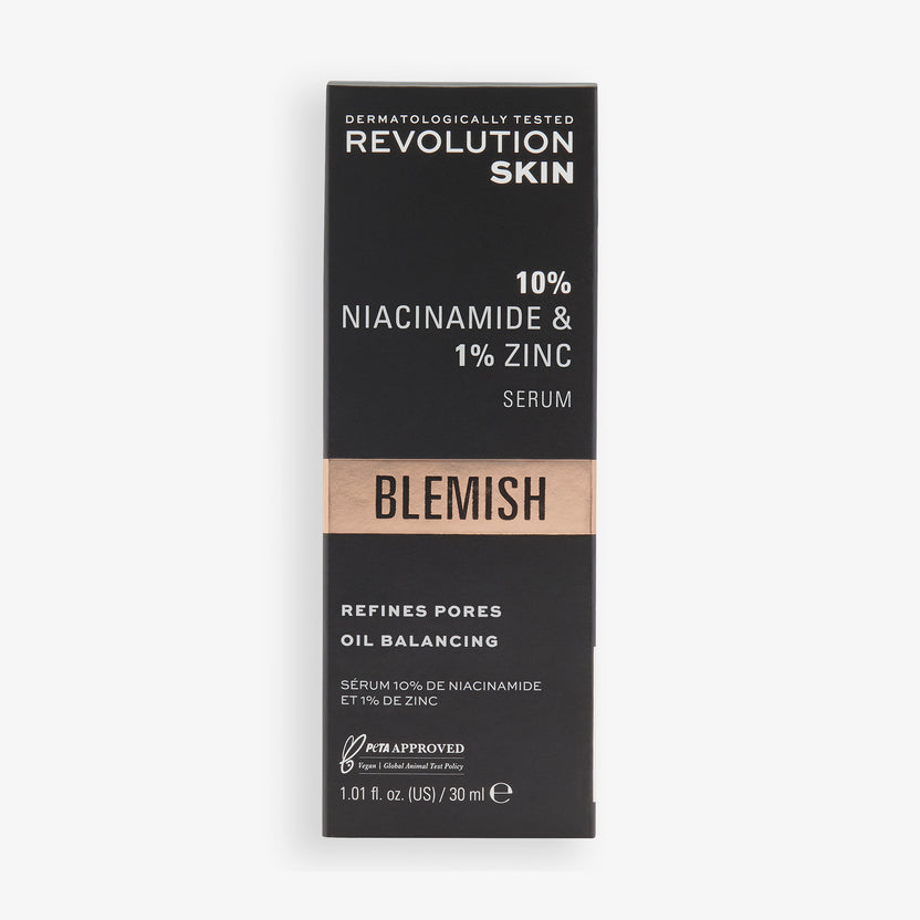 Revolution Skincare Blemish & Pore Refining Serum - 10% Niacinamide & 1% Zinc (30ml)