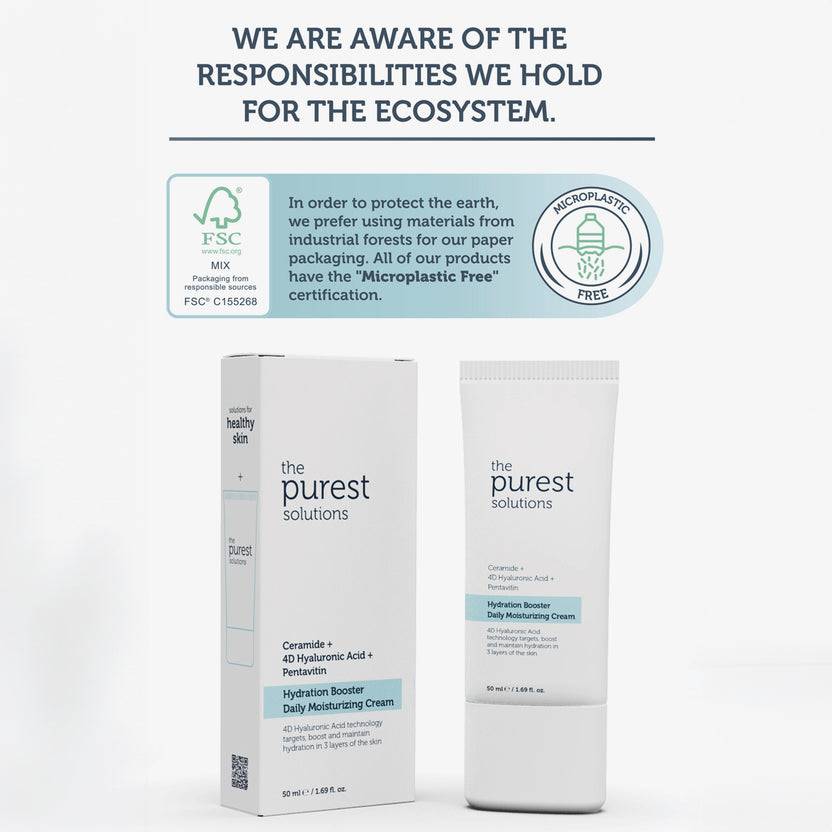 The Purest Solutions Ceramide + 4D Hyaluronic Acid + Pentavitin Hydration Booster Daily Moisturizer (50ml)