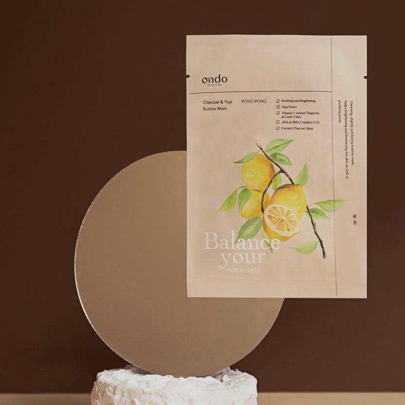 Ondo Beauty 36.5 Charcoal & Yuja Bubble Mask Pong-Pong (25ml)