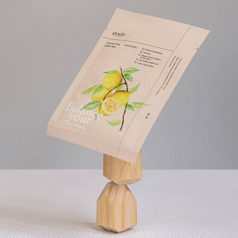 Ondo Beauty 36.5 Charcoal & Yuja Bubble Mask Pong-Pong (25ml)