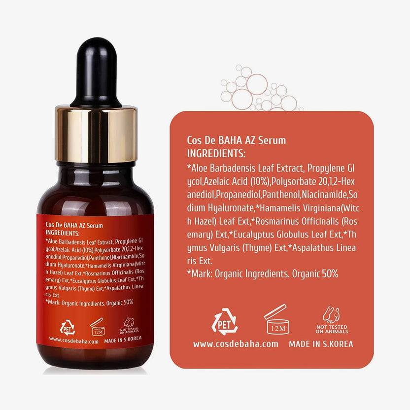 Cos De Baha Azelaic Acid 10% Serum 30ml (AZ) (30ml)