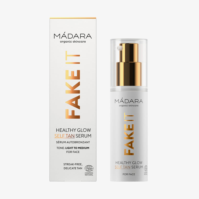 MÁDARA Cosmetics Fake It Healthy Glow Self Tan Serum For Face (30ml)