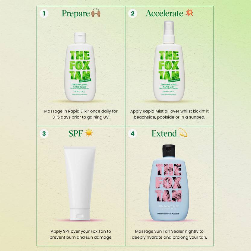The Fox Tan Fragrance Free Rapid Tanning Elixir (120ml)