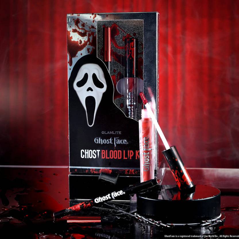 Glamlite Cosmetics Ghost Face™ X Glamlite Blood Lip Kit