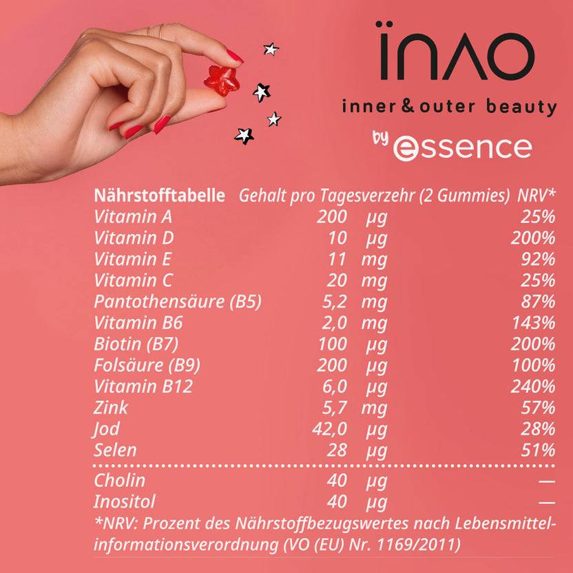 INAO By Essence Hair Yeah Gummies 6 Month Bundle (972g)