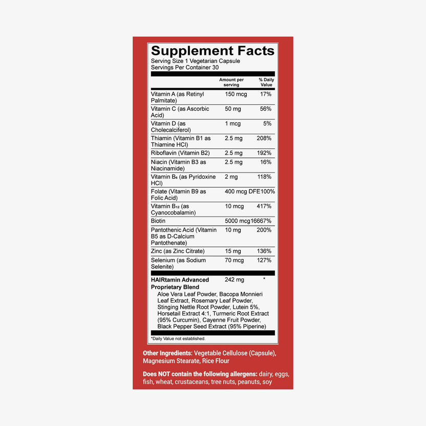 HAIRtamin HAIRtamin Advanced Formula 1 Month