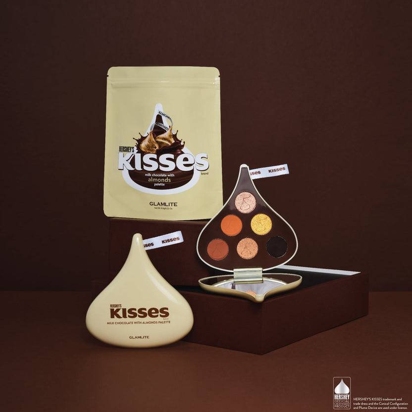 Glamlite Cosmetics Hershey's Kisses X Glamlite Milk Chocolate With Almonds Palette