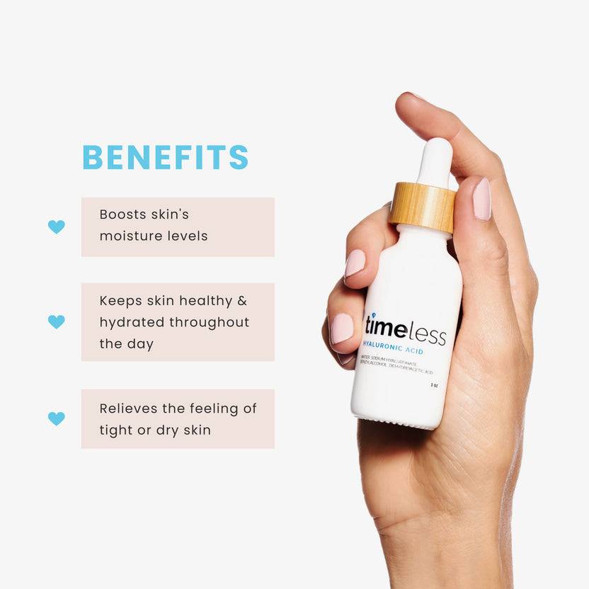 Timeless Skin Care Hyaluronic Acid 100% Pure Serum (30ml)