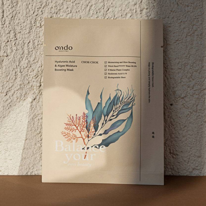 Ondo Beauty 36.5 Hyaluronic Acid & Algae Moisture Boosting Mask Chok-Chok (25ml)