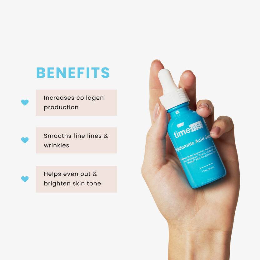 Timeless Skin Care Hyaluronic Acid Vitamin C Serum (30ml)