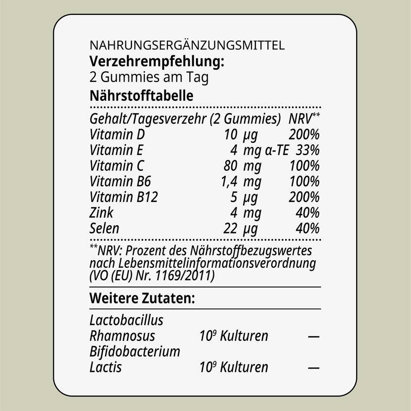 INAO By Essence Immune Tune Gummies 3 Month Bundle