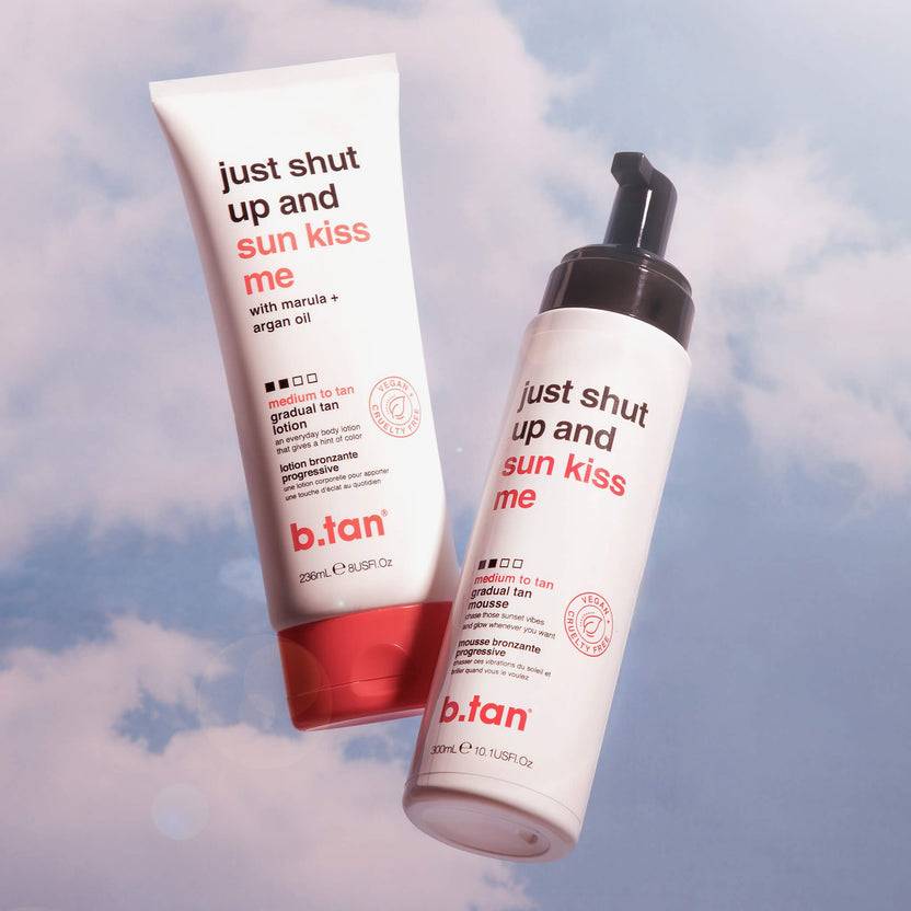 B.tan Just Shut Up & Sunkiss Me - Medium To Tan Everyday Glow Mousse (300ml)