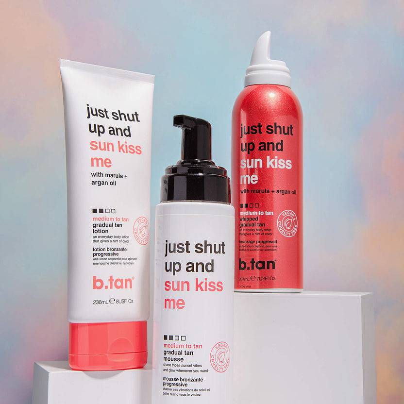 B.tan Just Shut Up & Sunkiss Me - Medium To Tan Everyday Glow Mousse (300ml)