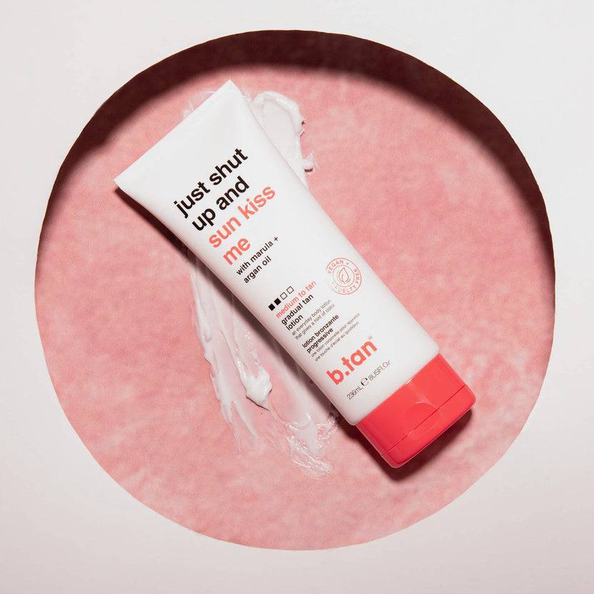 B.tan Just Shut Up & Sunkiss Me - Medium To Tan Everyday Glow Lotion (236ml)