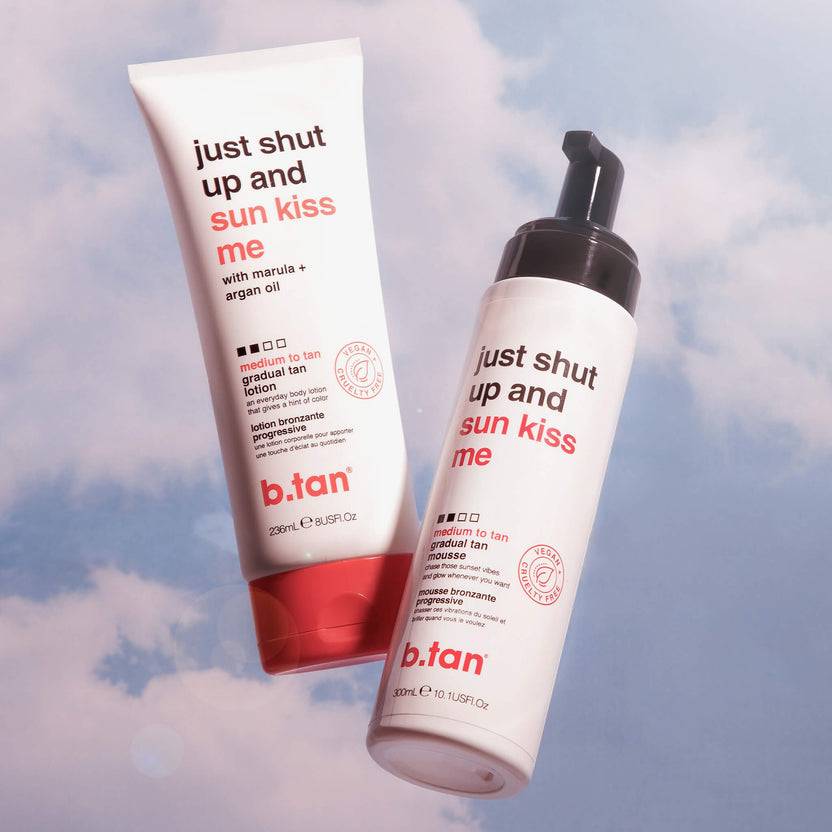 B.tan Just Shut Up & Sunkiss Me - Medium To Tan Everyday Glow Lotion (236ml)