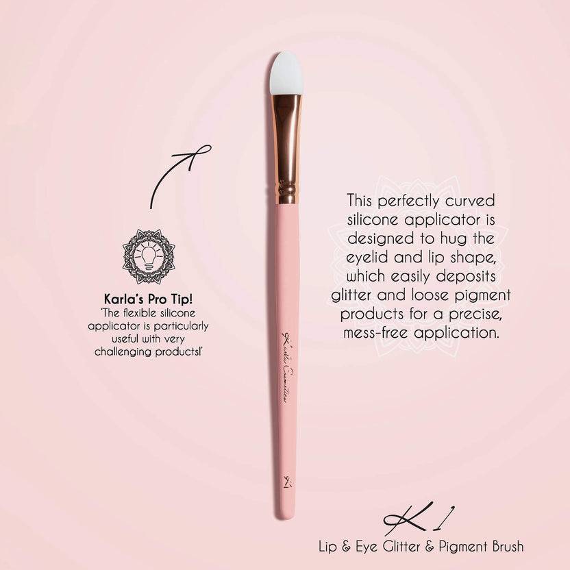 Karla Cosmetics Eye & Lip Glitter Pigment Brush
