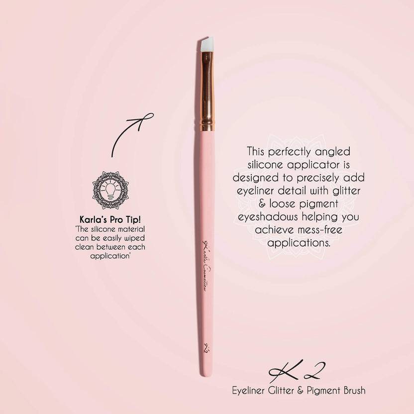 Karla Cosmetics Eyeliner Glitter Pigment Brush