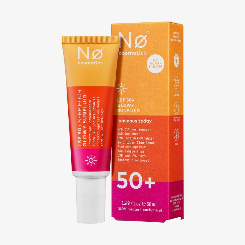 Nø Cosmetics Luminous Tøday LSF 50+ Glowy Sunfluid (50ml)