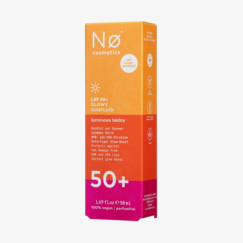 Nø Cosmetics Luminous Tøday LSF 50+ Glowy Sunfluid (50ml)