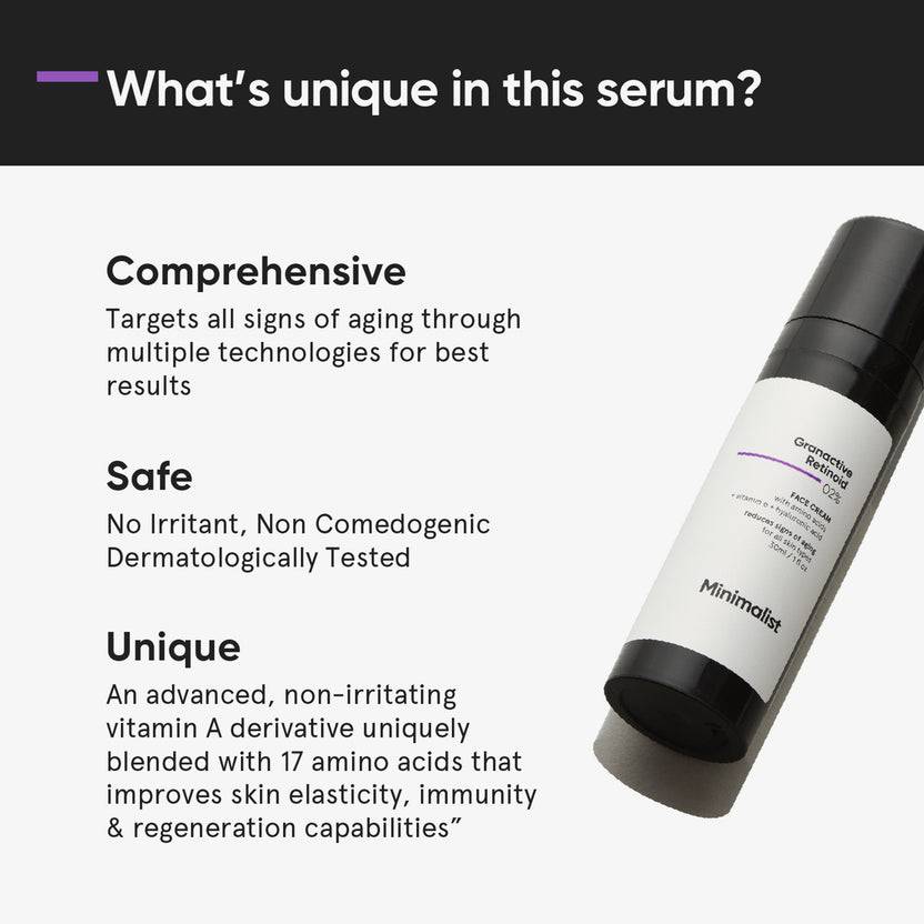 Minimalist Granactive Retinoid 02% Face Cream (30ml)