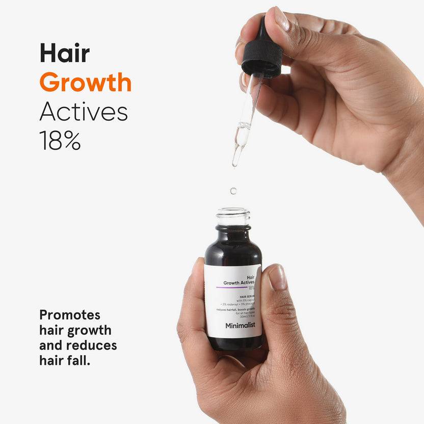 Minimalist Hair Growth Actives 18% Hair Serum (30ml)
